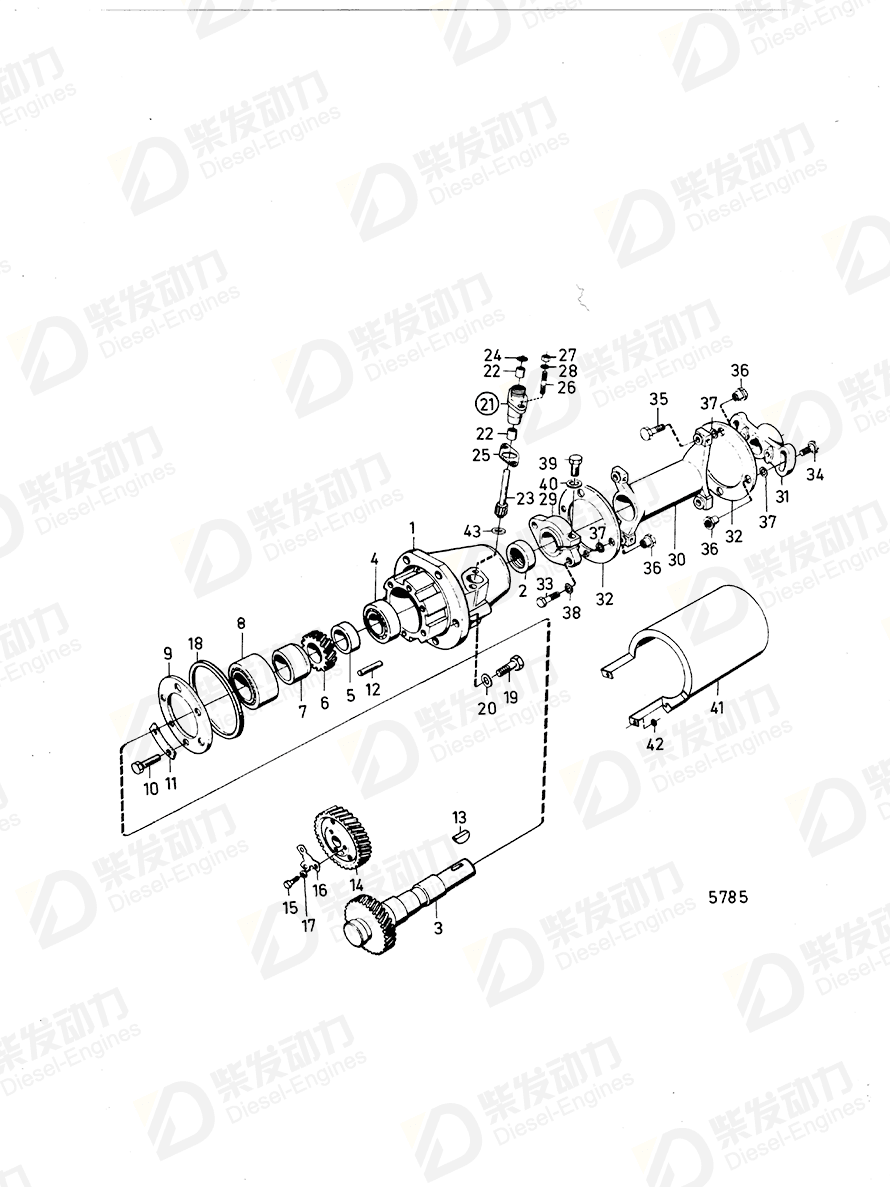 VOLVO Hexagon screw 955675 Drawing